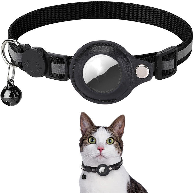 Airtag Reflective Collar Waterproof Holder Case Protective Cover Cat Dog Kitten Puppy Nylon Collar